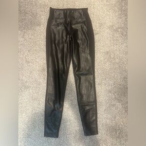 Athletes Black Pleather Legging